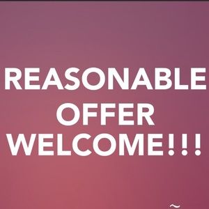 Open to reasonable offers! Send me a request!